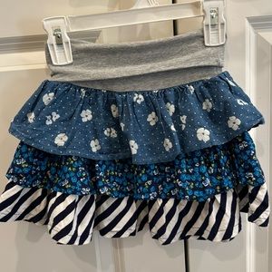 Blue Ruffled Skirt (like new!)